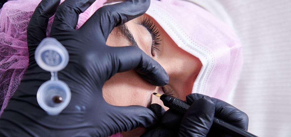 Process Of Eyeliner Microblading